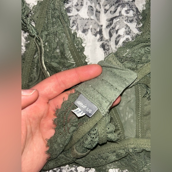 Aerie Lace Bralette in Forest Green - Picture 8 of 9